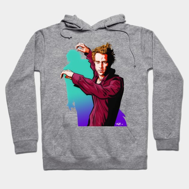 Heath Ledger - An illustration by Paul Cemmick Hoodie by PLAYDIGITAL2020